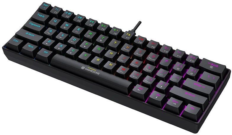 Klaviatūra žaidimams Tracer GameZone Claws 61 su laidu mechaninė su pašvietimu juoda