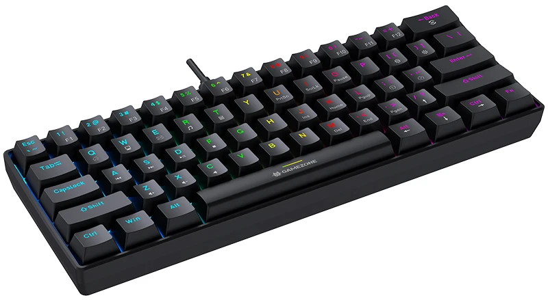Klaviatūra žaidimams Tracer GameZone Claws 61 su laidu mechaninė su pašvietimu juoda