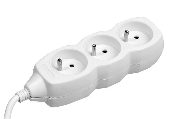TRACER TRALIS44614 Prailginimo laidas PowerCord 3m 3 lizdai baltas