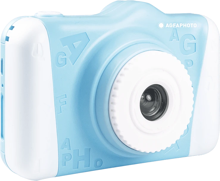 Vaikiškas skaitmeninis fotoaparatas AgfaPhoto Realikids Cam 2, mėlynos spalvos