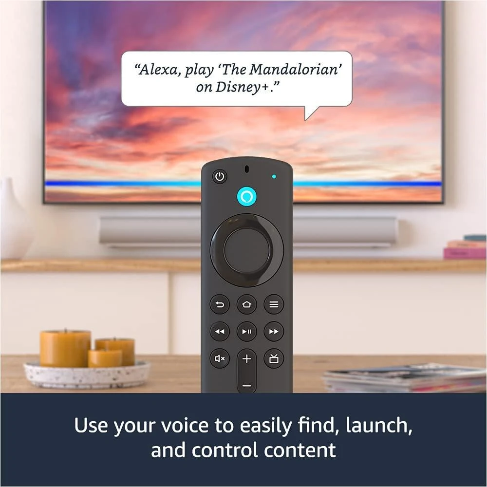 Vaizdo grotuvas „Amazon Fire TV Stick Alexa 2021“.