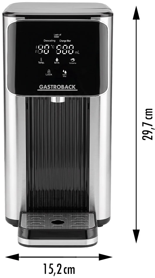 Virdulys Gastroback 42330 Design Hot Vanduo Dispenser Quick Tea