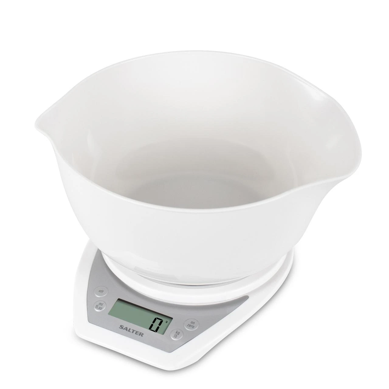 Virtuvinės svarstyklės Salter 1024 WHDR14EU16 Digital Kitchen Scale & Dual Pour Bowl - Baltas