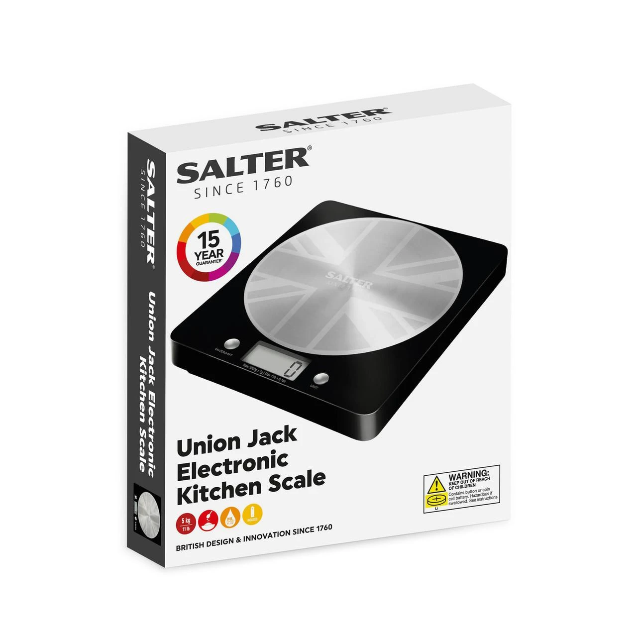 Virtuvinės svarstyklės Salter 1036 UJBKDR Great British Disc Digital Kitchen Scale