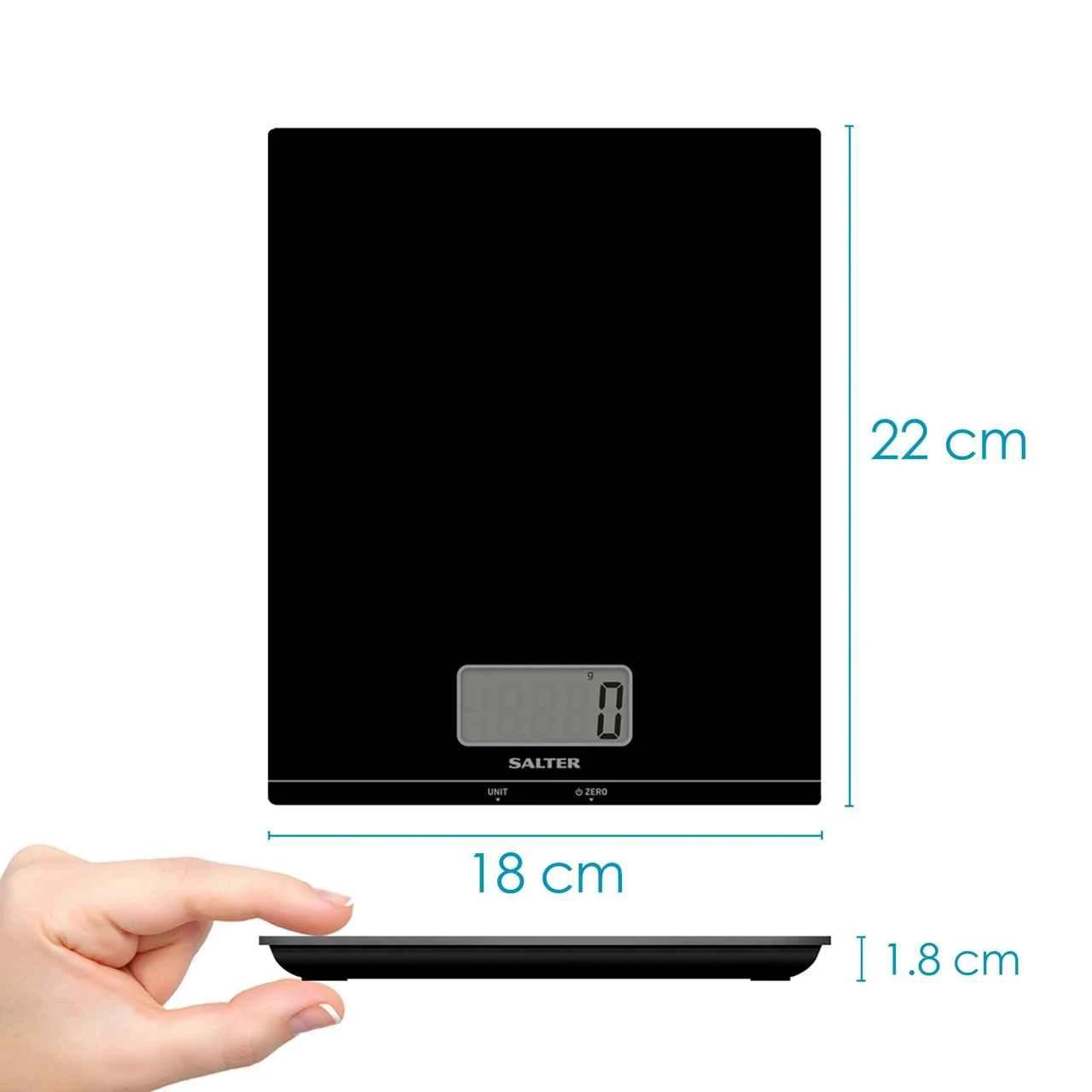 Virtuvinės svarstyklės Salter 1172 BKDRCEU16 Large Platform Digital Kitchen Scale