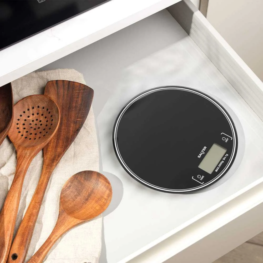 Virtuvinės svarstyklės Salter SA00595BCFEU12 Round Kitchen Scale