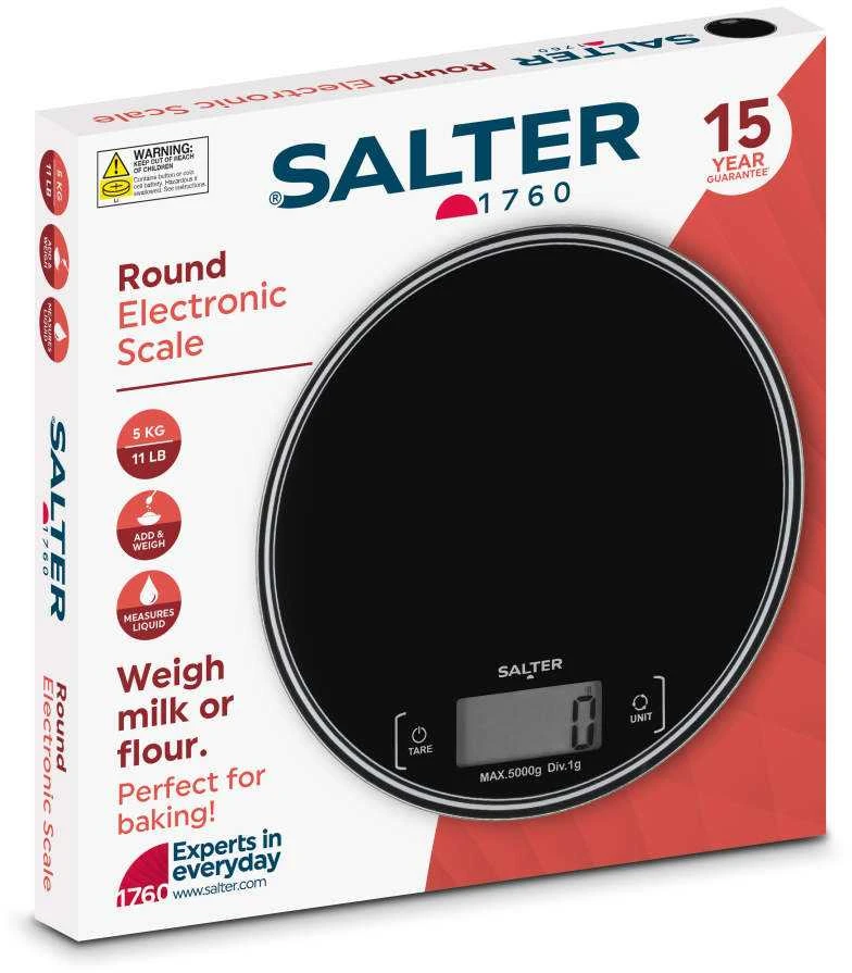 Virtuvinės svarstyklės Salter SA00595BCFEU12 Round Kitchen Scale