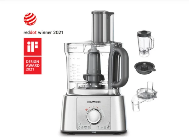 Virtuvinis kombainas Virtuvės kombainas KENWOOD FDP65.820SI MultiPro Express, 1000 W, 2 greičiai + impulsas, Nerūdijantis plienas peilio ašmenys, Inox spalva