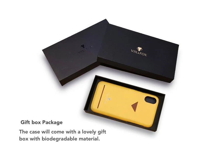 Dėklas VixFox kortelės lizdo nugarėlė Iphone XR garstyčių geltona