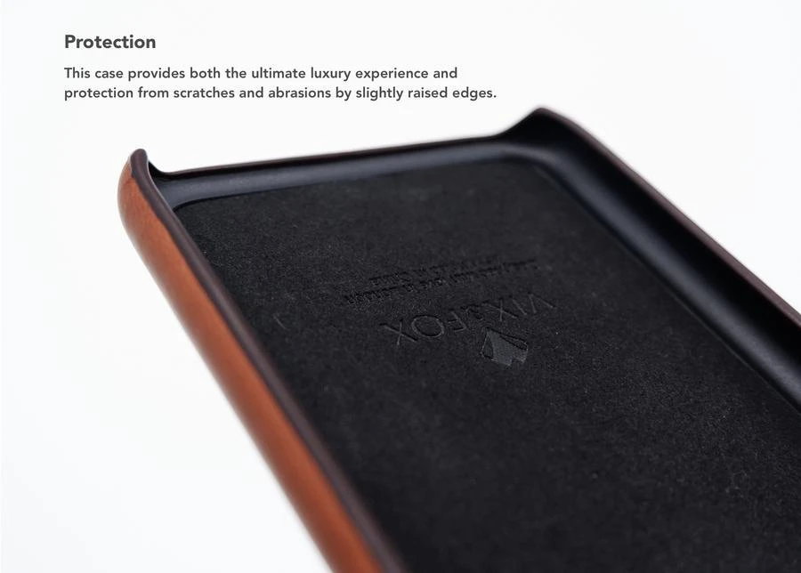 Dėklas VixFox kortelės lizdo nugarėlė, skirta Iphone XSMAX karamelės rudos spalvos