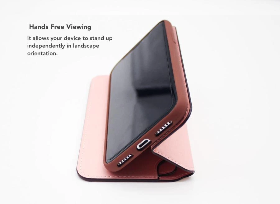 Dėklas VixFox Smart Folio Case for Iphone XSMAX pink
