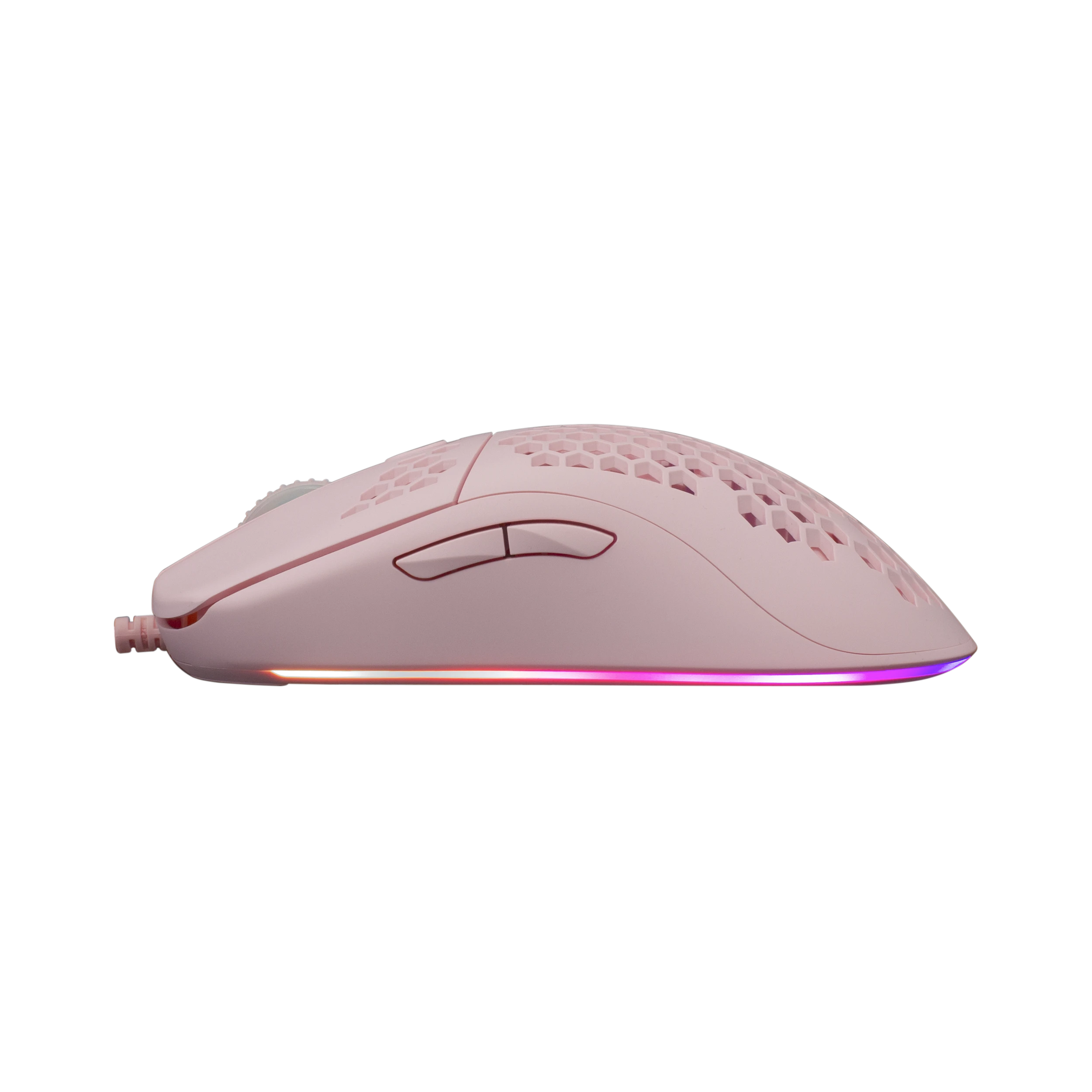 Itin lengva žaidimų pelė White Shark Galahad Pink, 72g
