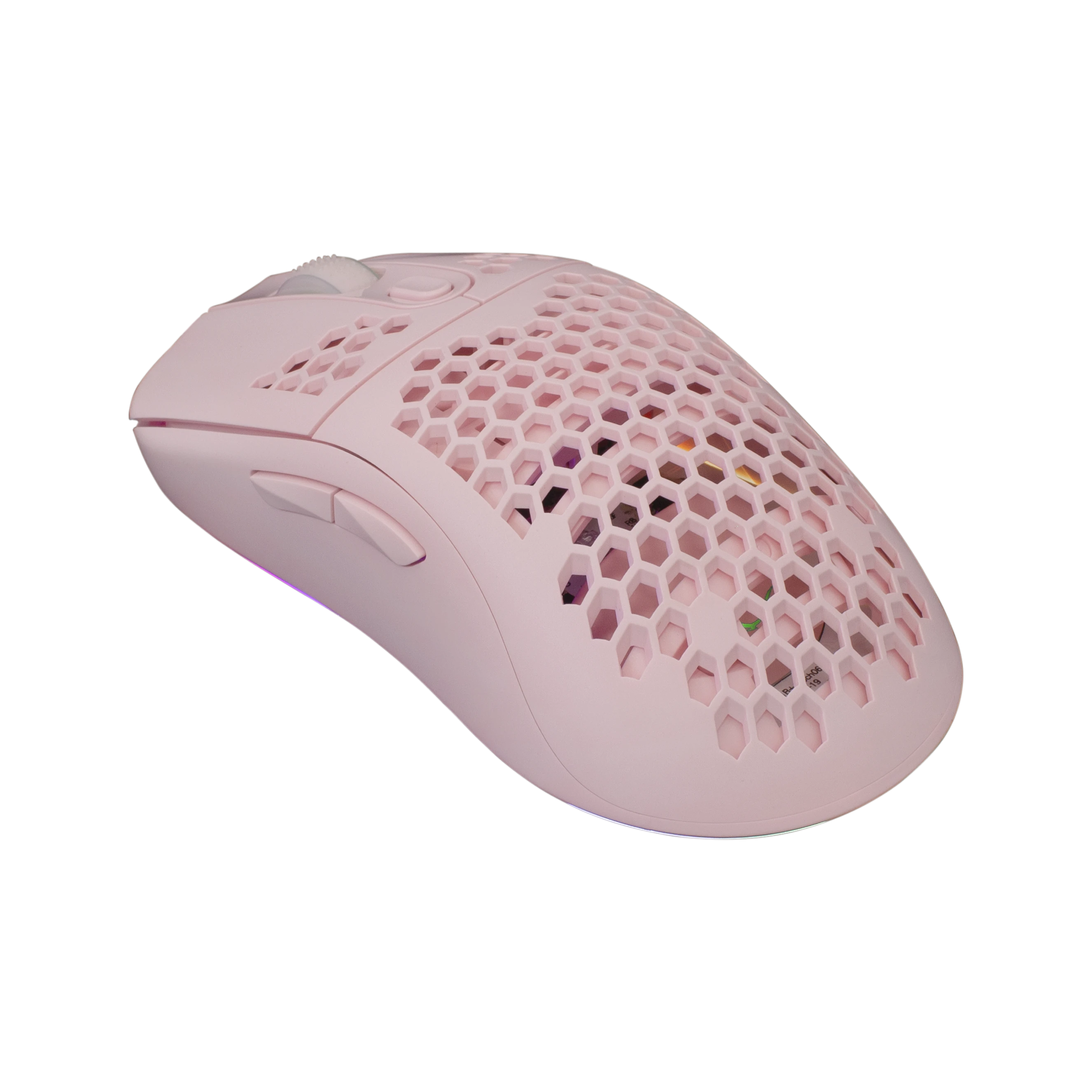 Itin lengva žaidimų pelė White Shark Galahad Pink, 72g