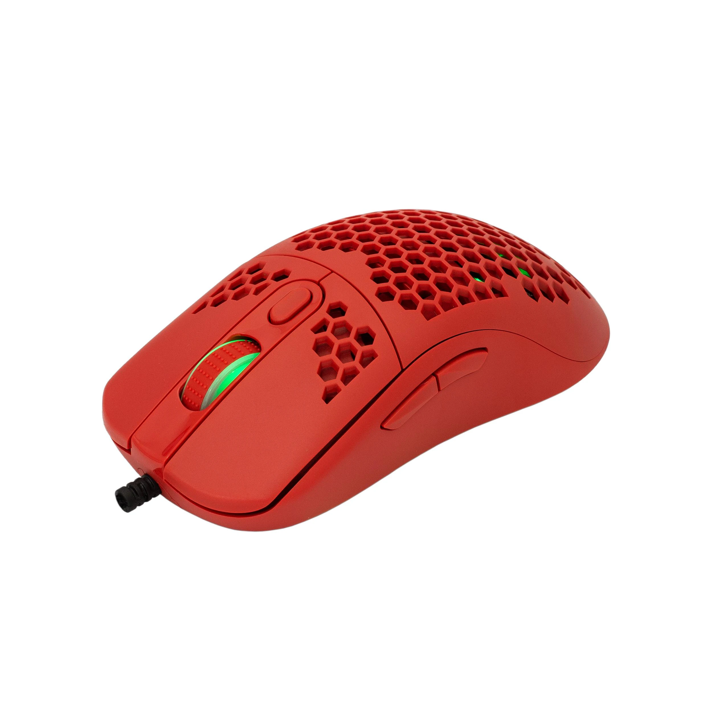 Itin lengva žaidimų pelė White Shark Galahad Red, 72g
