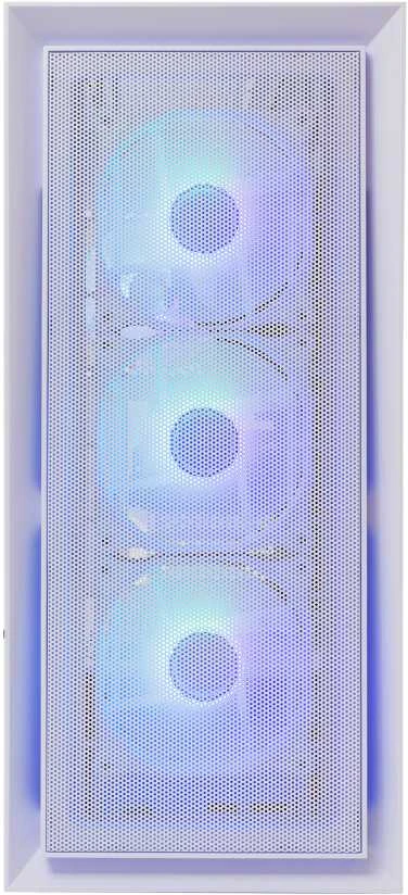 White Shark Baltas Shark GCC-2401 Warhead-3 Baltas 4 ventiliatoriai 12cm RGB
