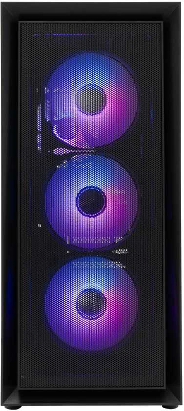 White Shark Baltas Shark GCC-2401 Warhead-3 Juodas 4 Fans 12cm RGB