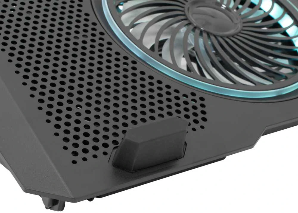 White Shark Baltas Shark Baltas Shark COOLING PAD, AURORA / 5 Fans RGB, Juodas (GCP-13)