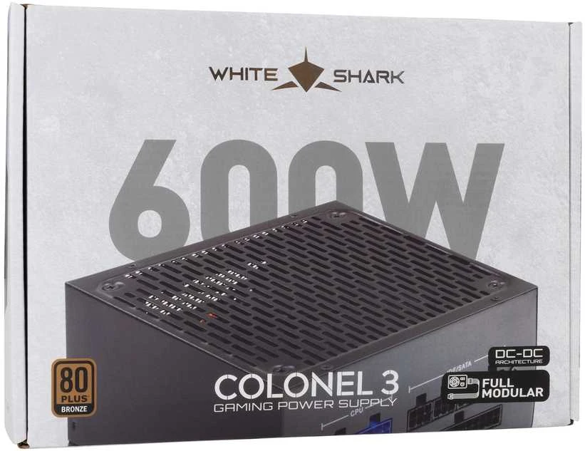 White shark Baltas Shark Baltas Shark GPSU-B600S Colonel-3 600W 80+ Bronze FullModular