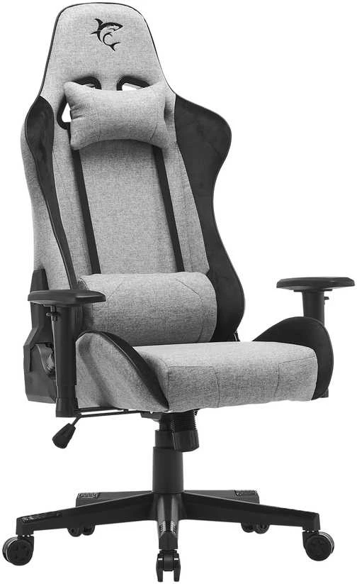 White shark Baltas Shark Baltas Shark IMOLA Gaming Chair Juodas/Pilkas