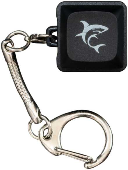 White Shark Baltas Shark KEYCHAIN Promo Juodas Mechanical Switches