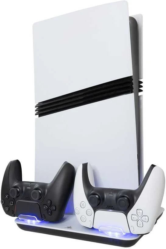 White shark „Baltas Shark Baltas Shark PS5-05102V2 Guard-2 PS5“ aušinimo kilimėlis, įkrovimo stotelė
