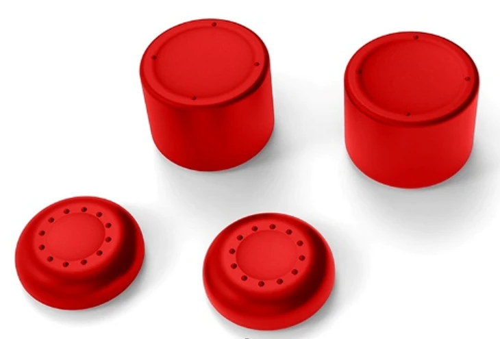 White Shark Wheezer Red, PS5 sillicone thumb grips