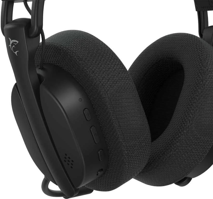 Ausinės White Shark Shark Baltasis ryklys WGH-2444 Firecrest Juodas