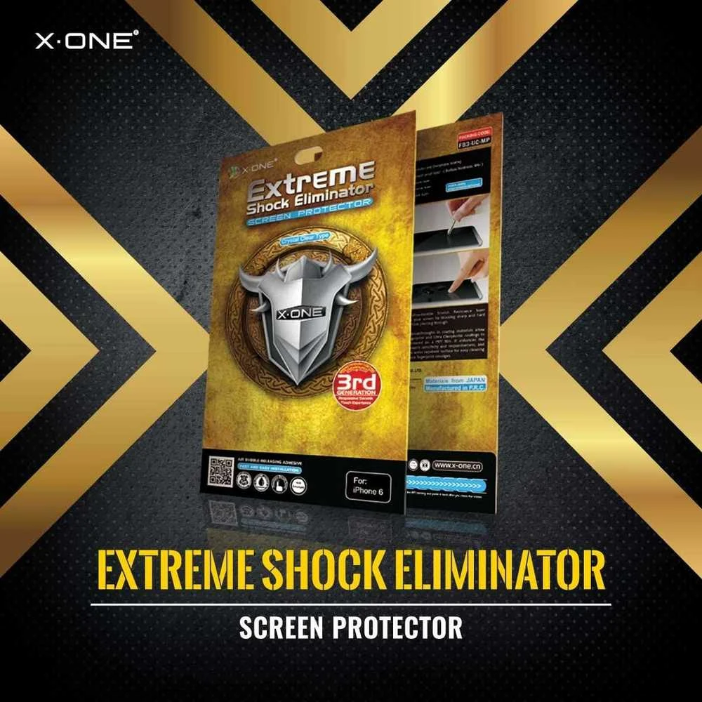 „X-ONE Extreme“ smūgių slopinimo apsauga, skirta „iPhone 7“, juoda