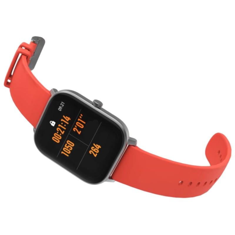 Išmanusis laikrodis Amazfit GTS, Pilkas su oranžinės spalvos dirželiu |  Varle.lt