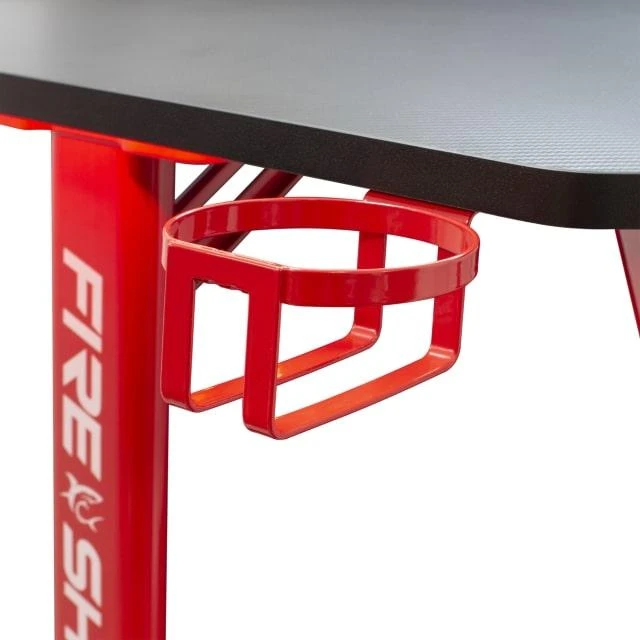 Žaidimų stalas White Shark FIRE SHADOW Gaming Desk, su RGB pašvietimu