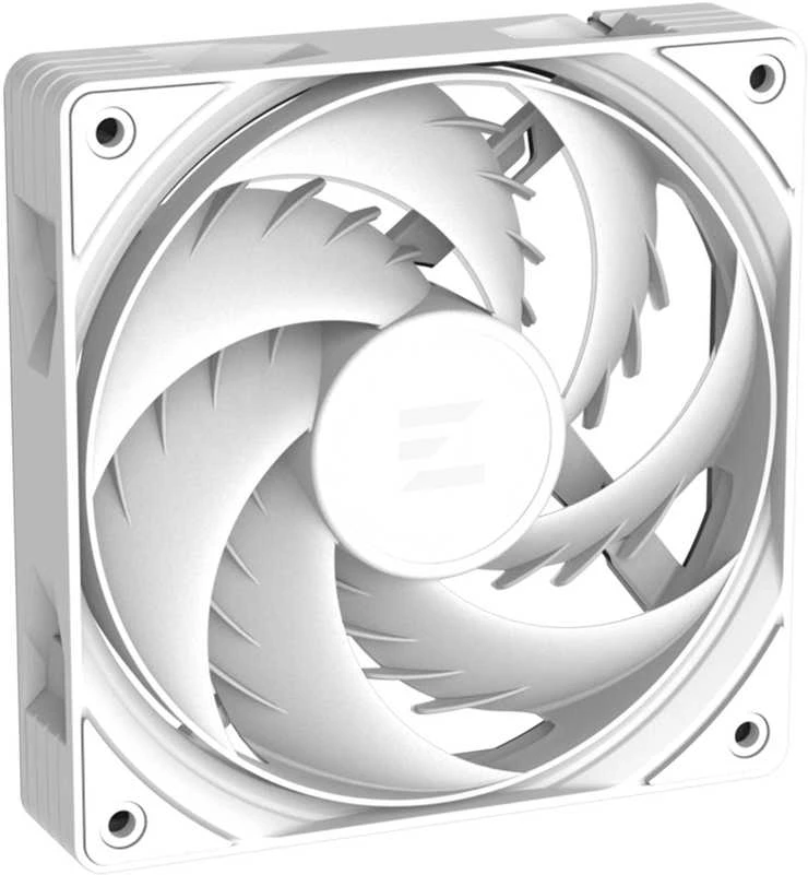 Zalman ALPHA2 baltas ventiliatorius su lenktomis mentimis