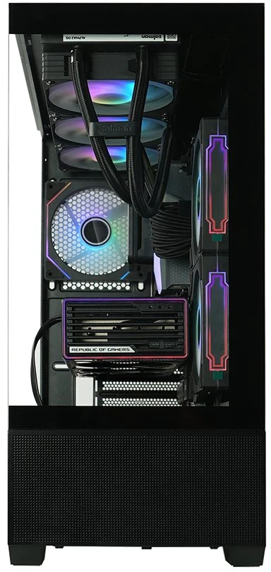 Zalman CHRONIX V2, ATX Mid Tower PC Case, 3 x 120mm ARGB Fans, Juodas
