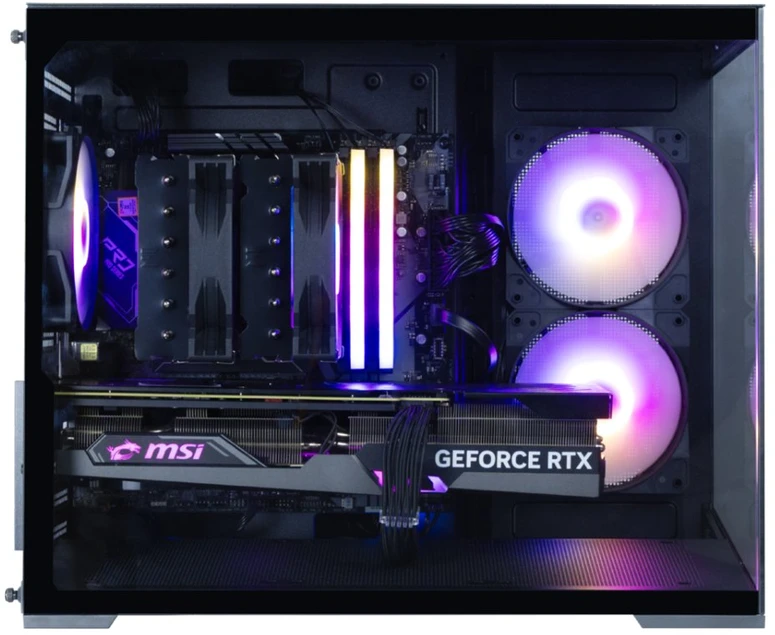 Zalman D30, mATX Mini Tower PC Case, 3 x 120mm ARGB Fans, Juodas