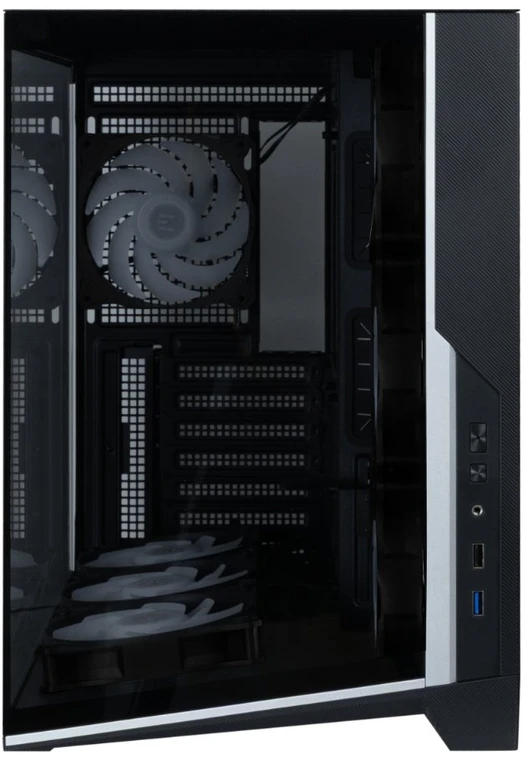 Zalman D40F, ATX Mid Tower PC Case, 7 x 120mm FRGB Fans, Juodas