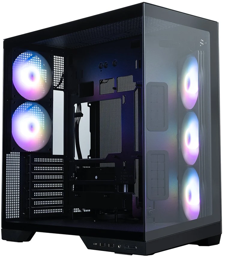 Zalman D50, ATX Mid Tower PC Case, 3 x 120mm Fans, Juodas
