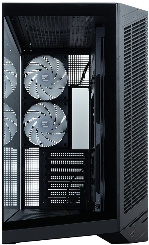 Zalman D50, ATX Mid Tower PC Case, 3 x 120mm Fans, Juodas