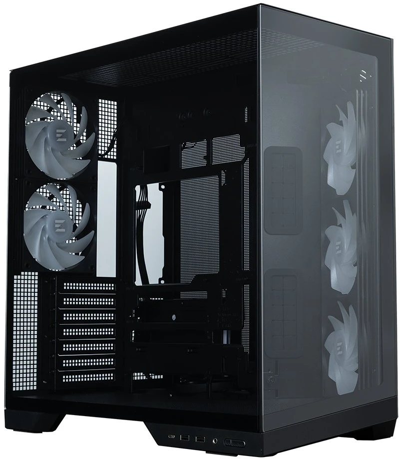 Zalman D50, ATX Mid Tower PC Case, 3 x 120mm Fans, Juodas