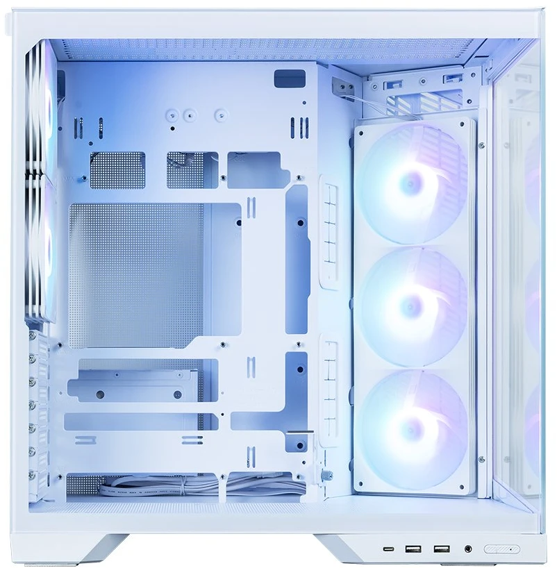 Zalman D50, ATX Mid Tower PC Case, 3 x 120mm Fans, Baltas