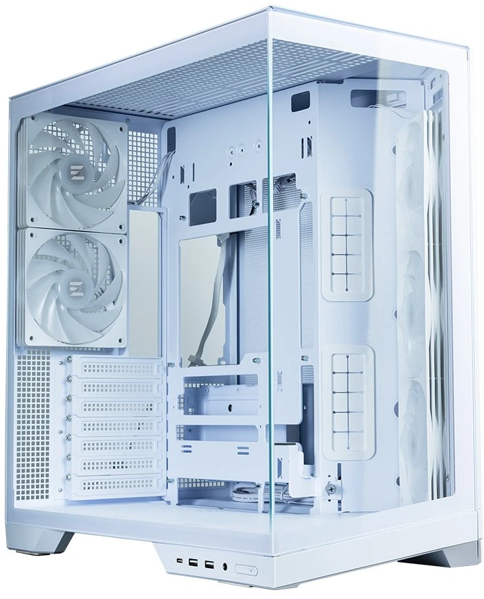 Zalman D50, ATX Mid Tower PC Case, 3 x 120mm Fans, Baltas