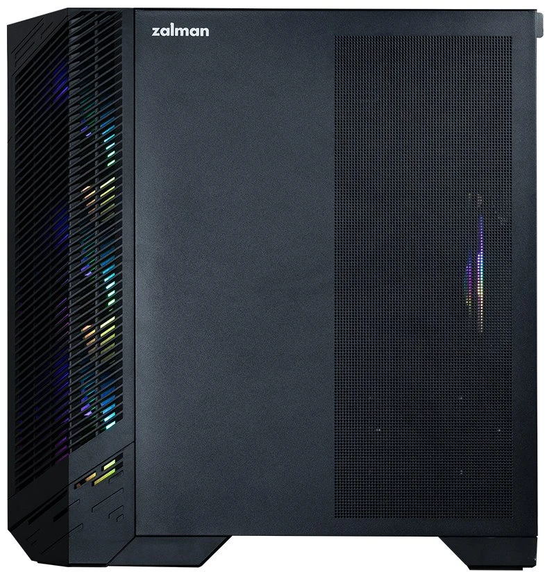 Zalman D50, ATX Mid Tower PC Case, 3 x 120mm Fans, Juodas