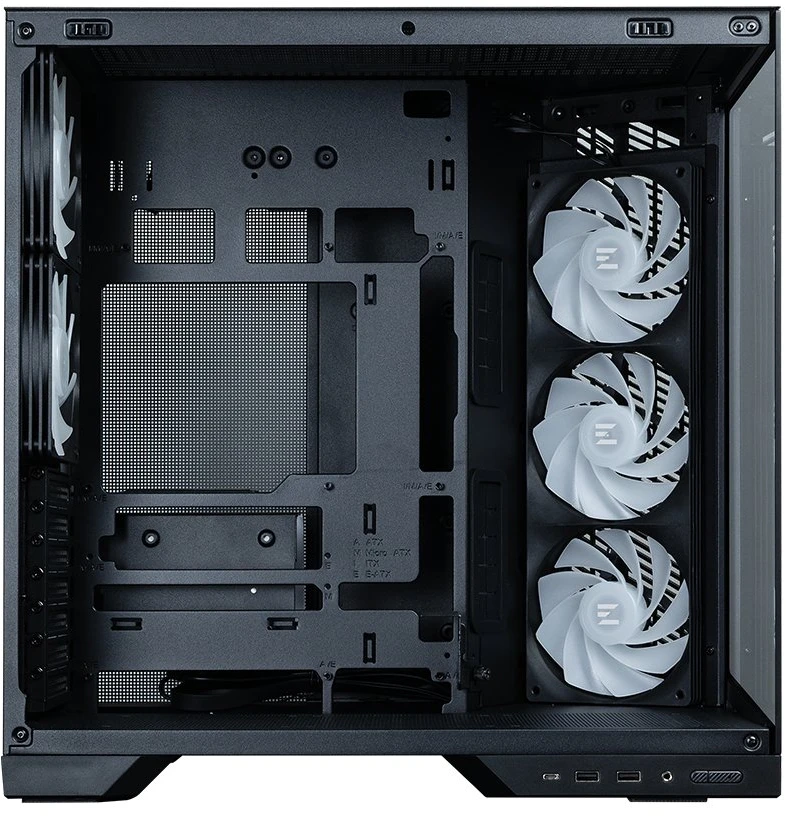 Zalman D50, ATX Mid Tower PC Case, 3 x 120mm Fans, Juodas