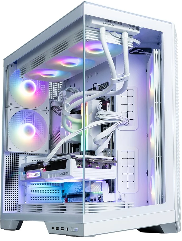 Zalman D50, ATX Mid Tower PC Case, 3 x 120mm Fans, Baltas