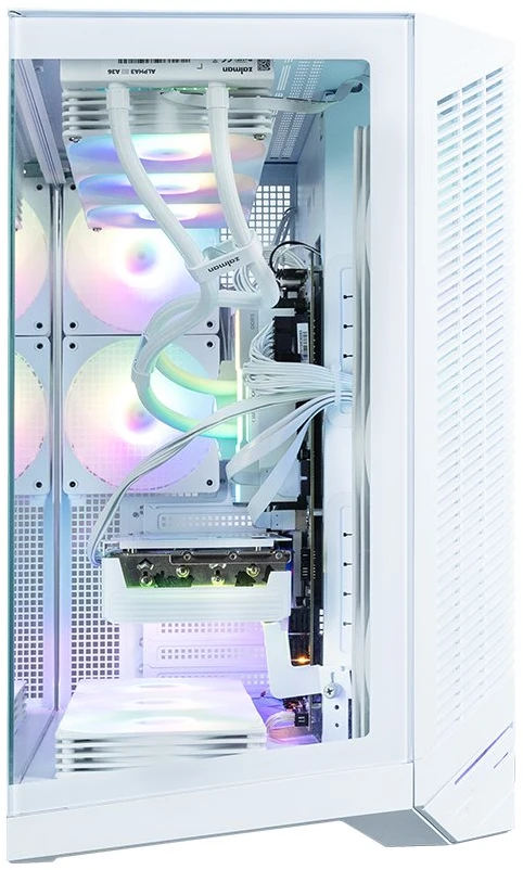 Zalman D50, ATX Mid Tower PC Case, 3 x 120mm Fans, Baltas