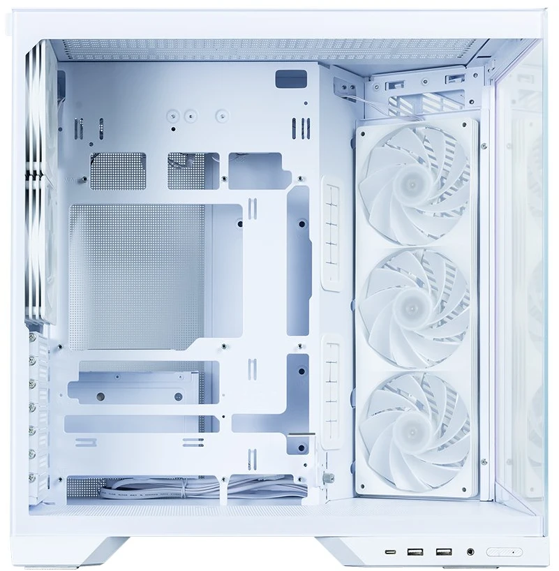 Zalman D50, ATX Mid Tower PC Case, 3 x 120mm Fans, Baltas