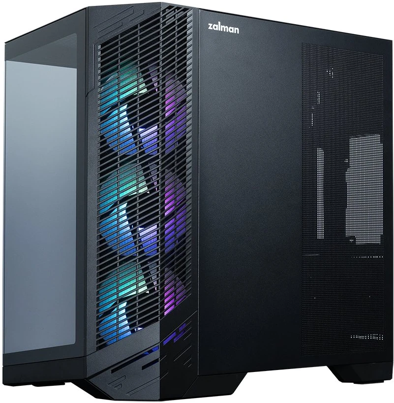 Zalman D50, ATX Mid Tower PC Case, 3 x 120mm Fans, Juodas
