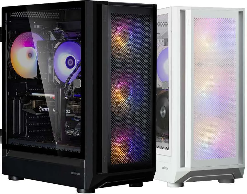Zalman i6 juodas, RGB ventiliatorius x4 T/G