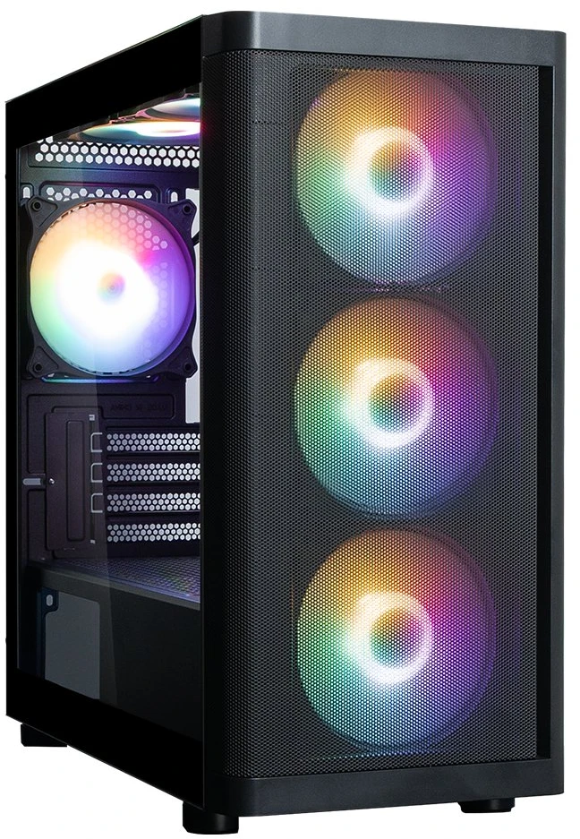 Zalman M4 SE, mATX Mini Tower PC Case, 6 x 120mm FRGB Fans, Juodas