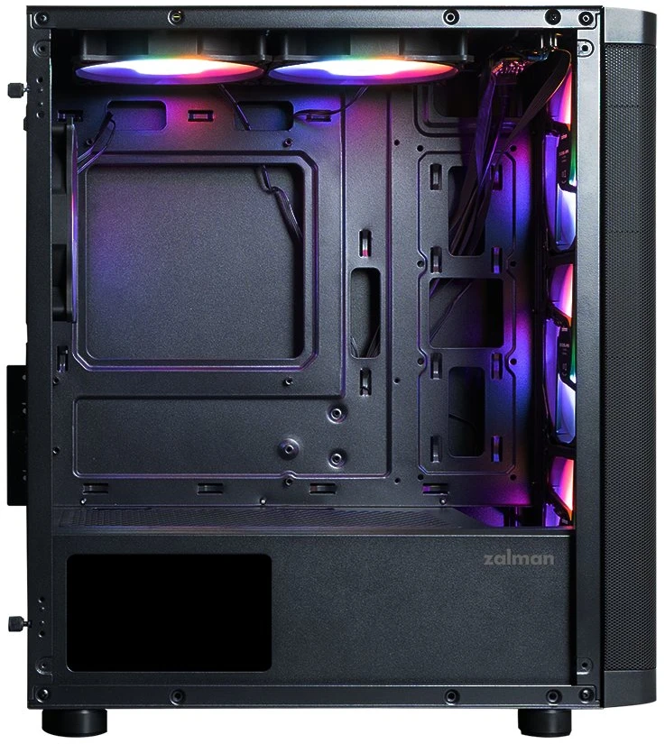 Zalman M4 SE, mATX Mini Tower PC Case, 6 x 120mm FRGB Fans, Juodas