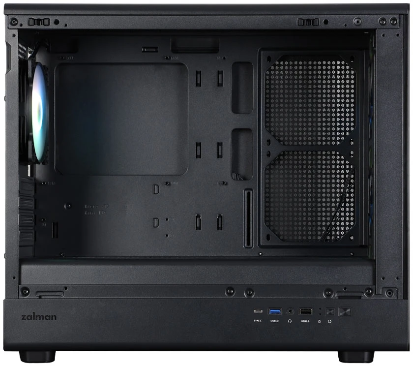 Zalman „Case M5 Juodas MatX Mini Tower“ kompiuterio korpusas, 4 ventiliatoriai, ARGB