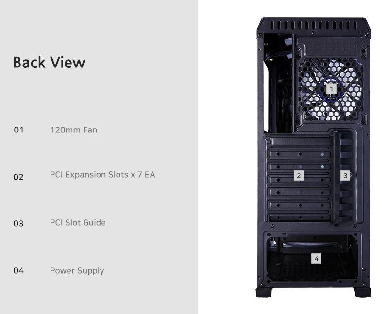 Zalman N5 TF ATX, RGB ventiliatorius x4, T/G